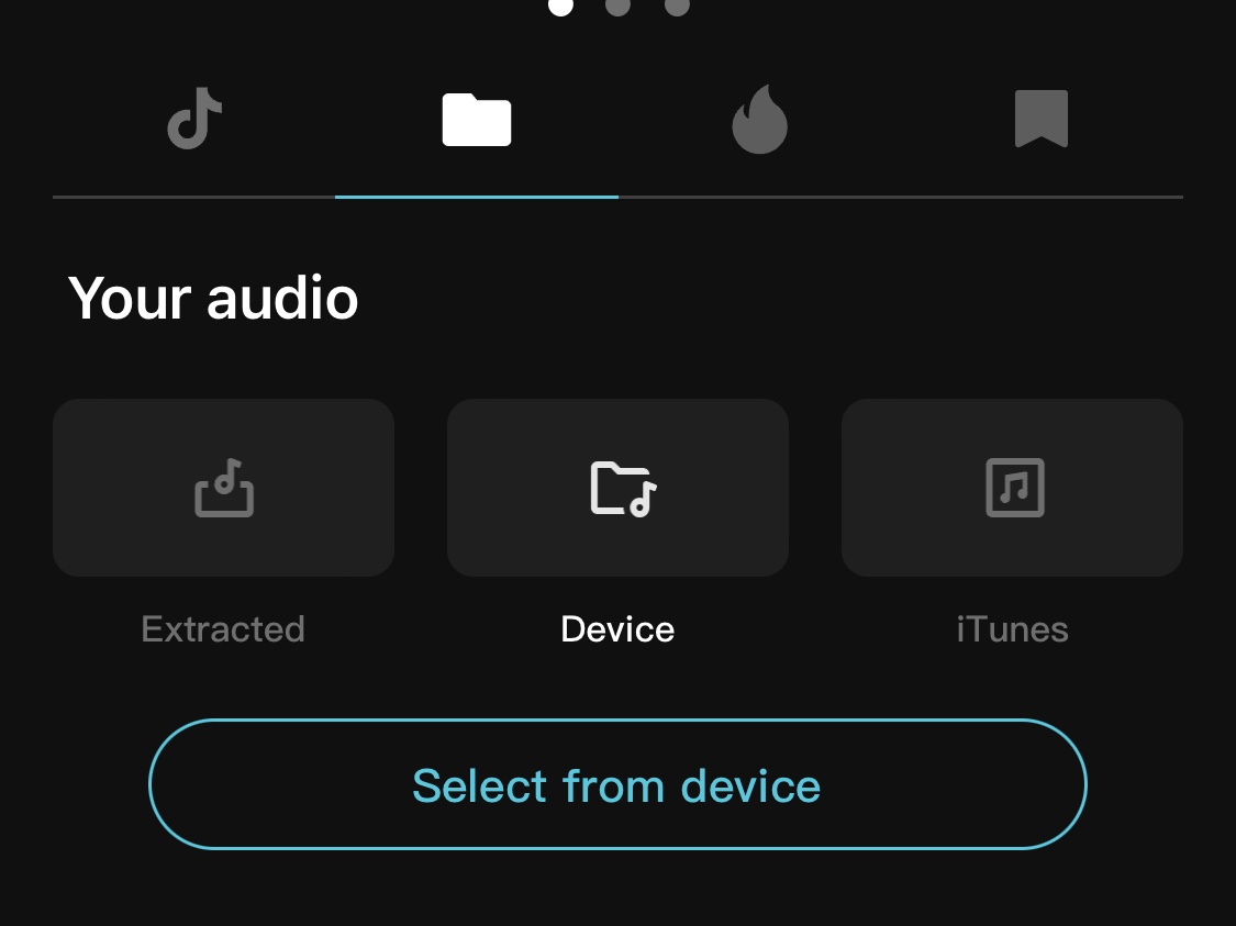 Screenshot of the Device tab